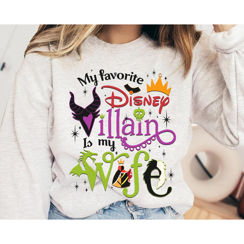 Disney My Favorite Villain Is My Wife Shirt  Gift From Husband  Couple Matching  Disneyland Birthday  Walt Disney World  Magic Kingdom - 4.jpg