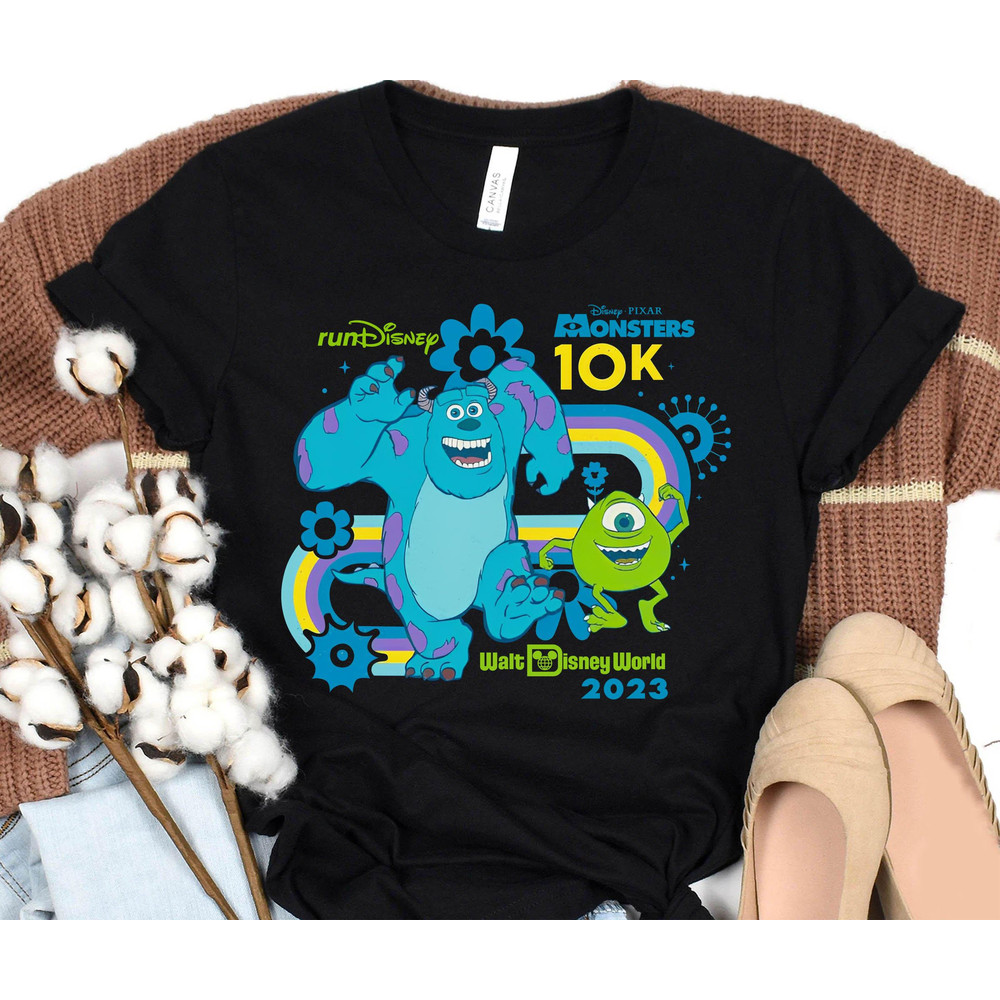 Disney Pixar Monsters 10K Mike Sulley Shirt runDisney Springtime Surprise Weekend T-shirt Disney Running 2023 Tee Disneyland Marathon - 1.jpg