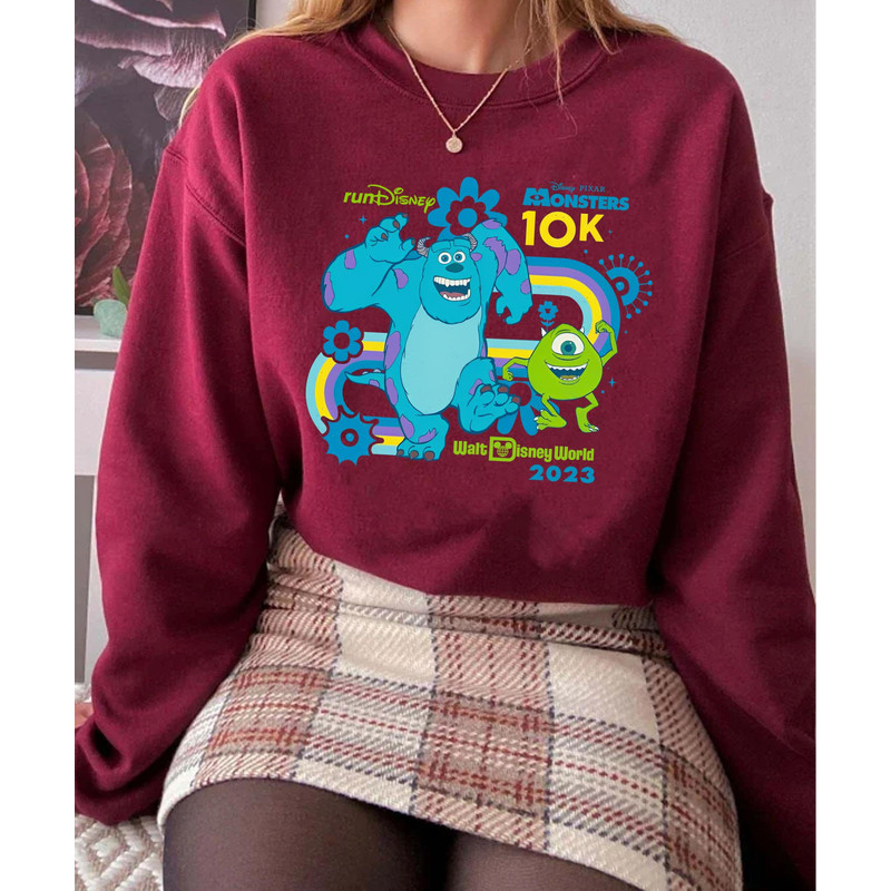 Disney Pixar Monsters 10K Mike Sulley Shirt runDisney Springtime Surprise Weekend T-shirt Disney Running 2023 Tee Disneyland Marathon - 4.jpg