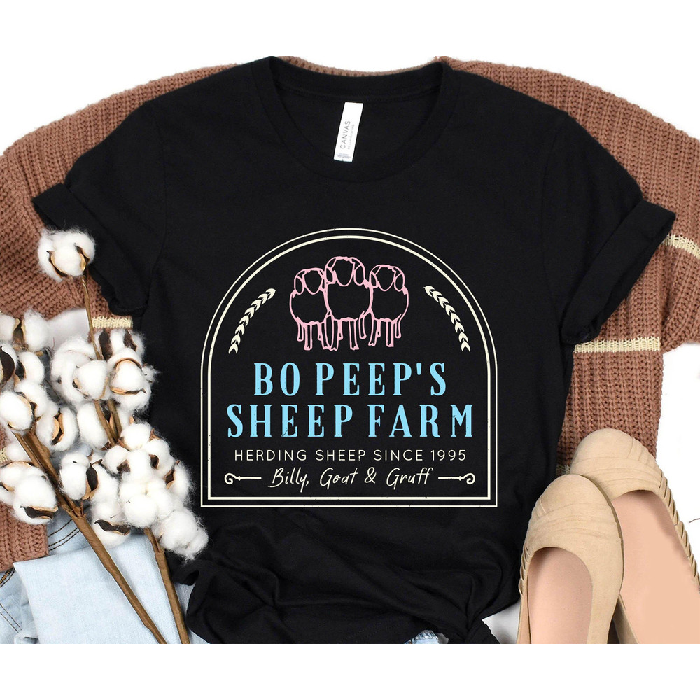 Disney Pixar Toy Story Bo Peep’s Sheep Farm Shirt Toy Story Billy, Goat and Gruff Tee Walt Disney World Disneyland Trip Outfits - 1.jpg