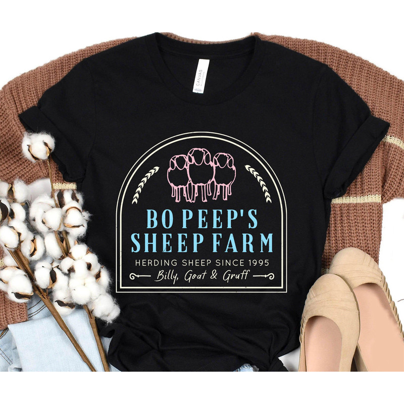 Disney Pixar Toy Story Bo Peep’s Sheep Farm Shirt Toy Story Billy, Goat and Gruff Tee Walt Disney World Disneyland Trip Outfits - 1.jpg