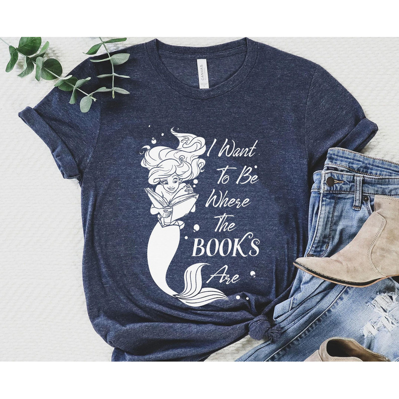 Disney Princess Belle Jasmine Ariel Bookish Tank Top Book Lover Shirt Walt Disney World Disneyland Trip Outfits Disney Birthday - 3.jpg