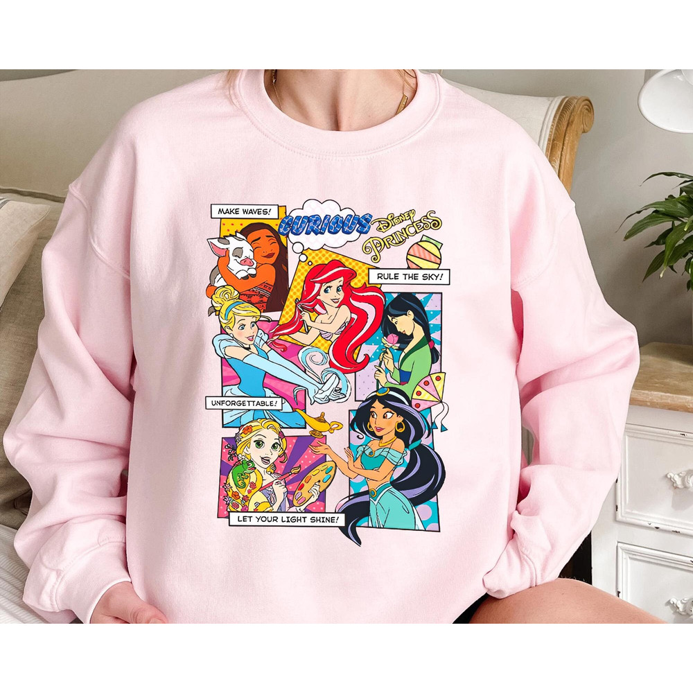 Disney Princess Comicbook Shirt Ariel Jasmine Cinderella T-shirt Walt Disney World Tee Disneyland Family Vacation Trip Magic Kingdom - 4.jpg
