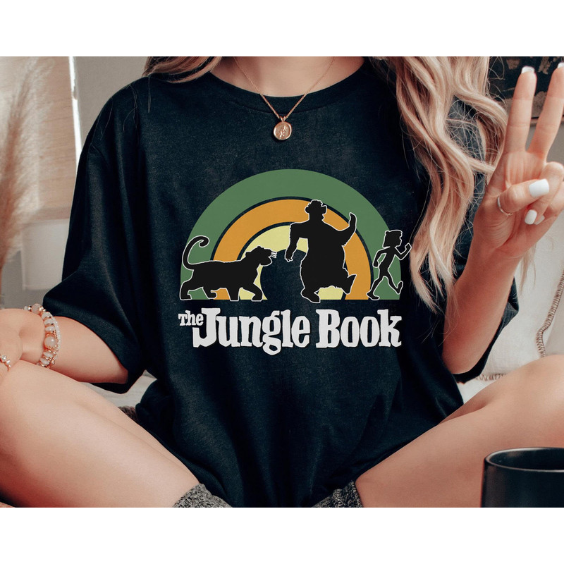 Disney Rainbow The Jungle Book Shirt Funny Disney Baloo Bagheera Mowgli T-shirt Disneyland Family Vacation Trip Walt Disney World Tee - 3.jpg