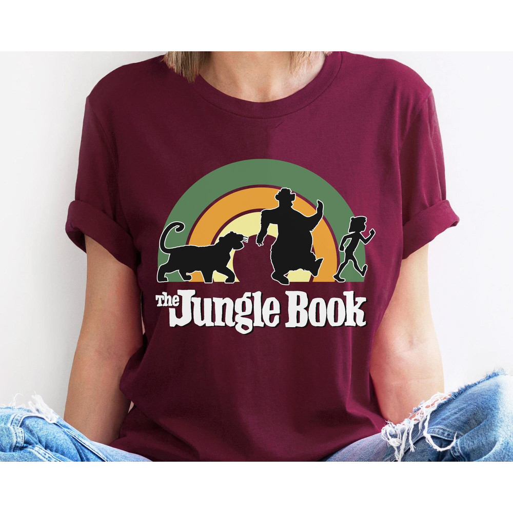 Disney Rainbow The Jungle Book Shirt Funny Disney Baloo Bagheera Mowgli T-shirt Disneyland Family Vacation Trip Walt Disney World Tee - 5.jpg
