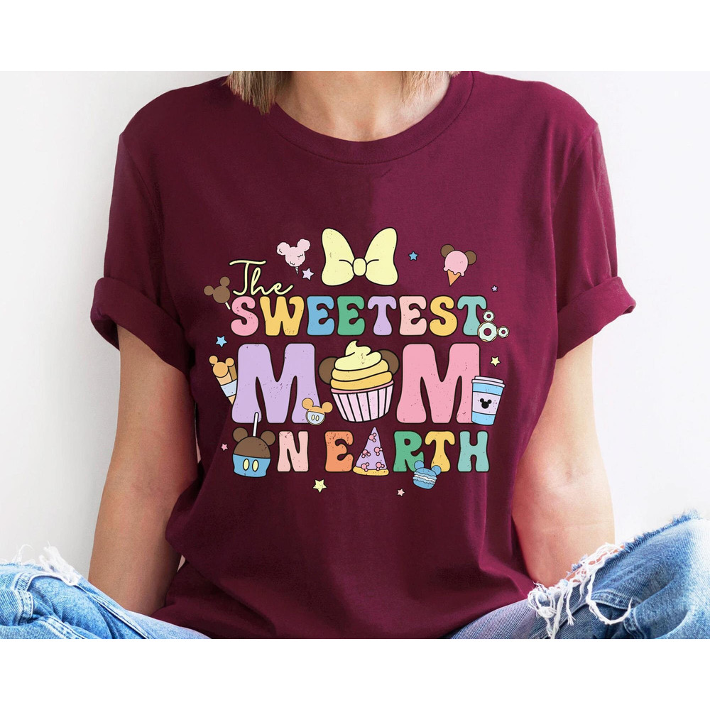 Disney Sweetest Mom On Earth Shirt Mickey Snacks And Drink Mom Tee Disney Mother's Day Walt Disney World Mommy and Me Matching Tee - 3.jpg