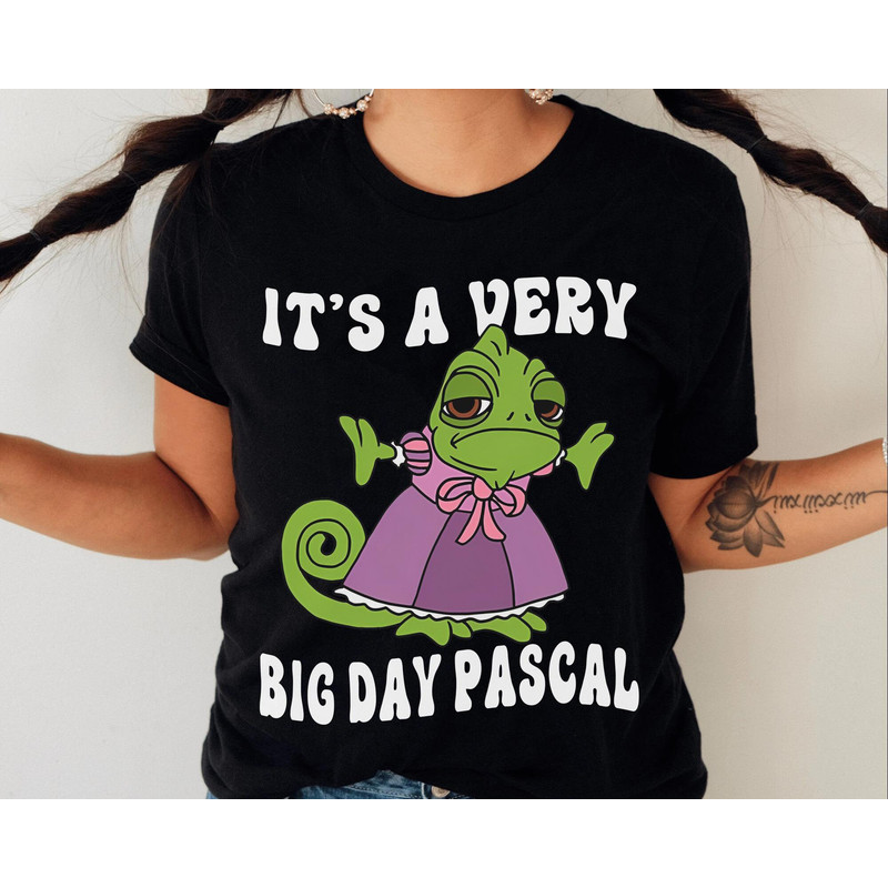 Disney Tangled Pascal It's A Very Big Day Pascal T-shirt  Funny Disney Tee  Disneyland Family Vacation Trip  Walt Disney World Tee - 3.jpg