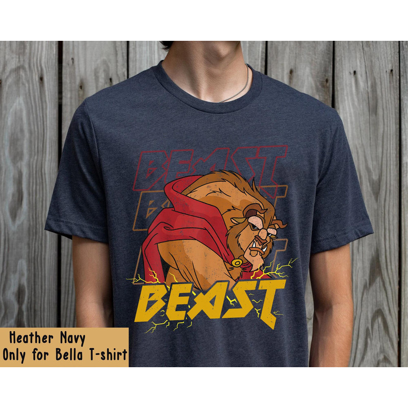 Disney The Beast Rock And Roll Metal Music Shirt Beauty And The Beast T-shirt Disney Birthday Walt Disney World Disneyland 2023 Trip - 2.jpg