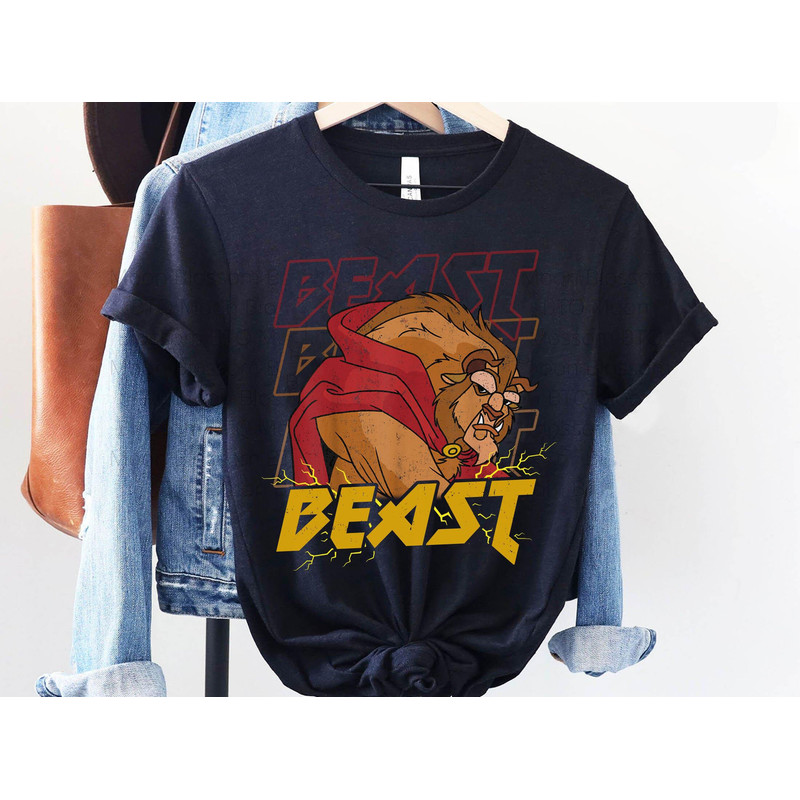 Disney The Beast Rock And Roll Metal Music Shirt Beauty And The Beast T-shirt Disney Birthday Walt Disney World Disneyland 2023 Trip - 5.jpg