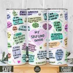 self love tumbler , self love tumbler, 20oz self love tumbler , gift for her, daily affirmations