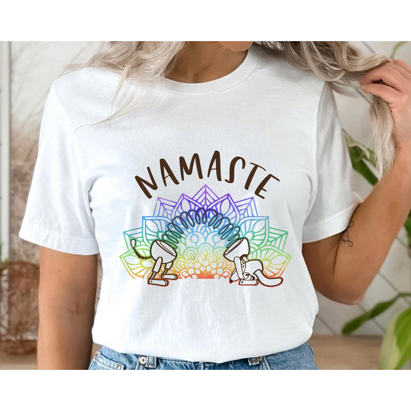 Disney Toy Story Slinky Dog Namaste Yoga Pose Mandala Circle Shirt  Disney Birthday T-shirt  Walt Disney World  Disneyland Trip Outfits - 1.jpg