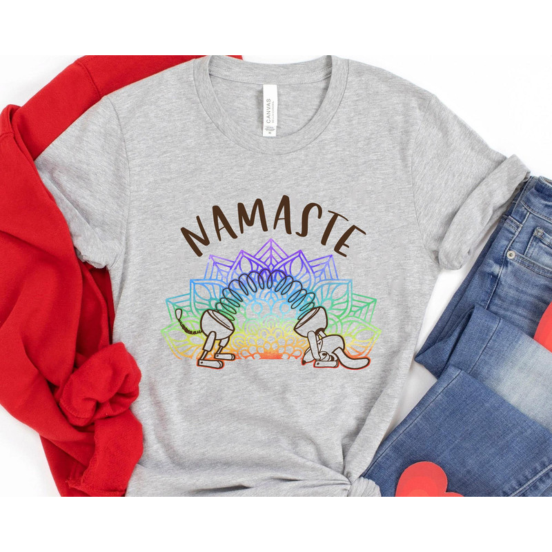 Disney Toy Story Slinky Dog Namaste Yoga Pose Mandala Circle Shirt  Disney Birthday T-shirt  Walt Disney World  Disneyland Trip Outfits - 3.jpg