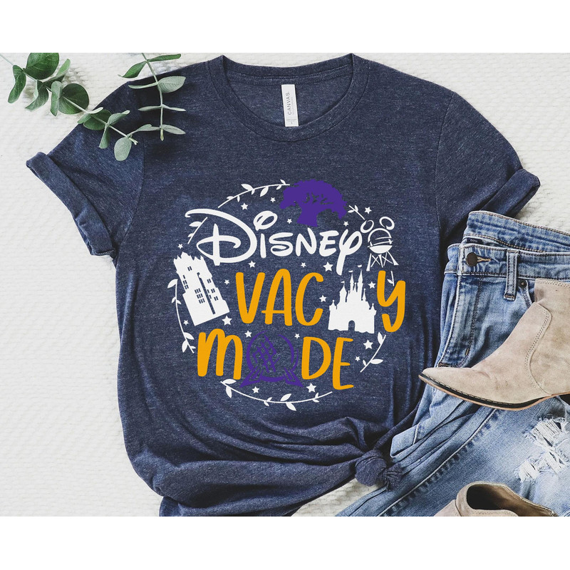 Disney Vacay Mode Shirt Walt Disney World Tee Disney 100th Anniversary T-shirt Disneyland Platinum 2023 Trip 100 Years of Wonder - 2.jpg