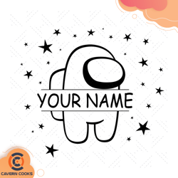 among us with name svg, among us svg, among us gam