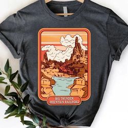 disneyland big thunder mountain railroad shirt