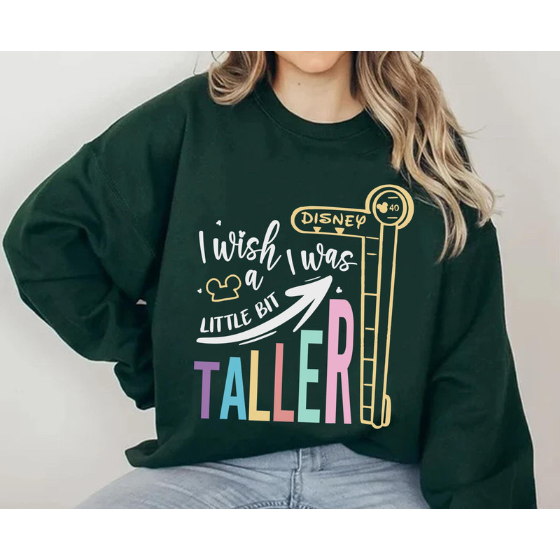 Disneyworld I Wish I Was A Little Bit Taller Shirt Disney Mickey Head T-shirt Disney Birthday Walt Disney World Disneyland Trip - 3.jpg