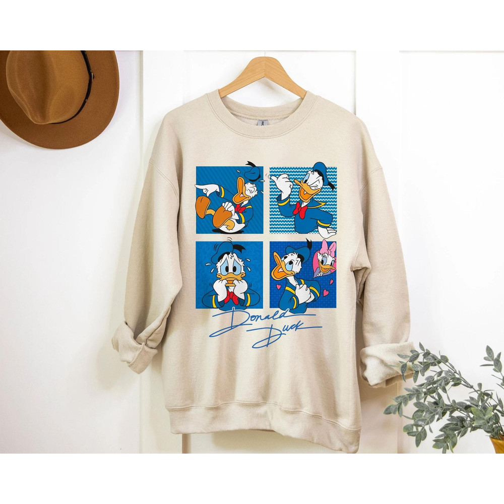 Donald Duck with Signature Shirt Mickey and Friends T-shirt Walt Disney World Disneyland Family Vacation Trip Magic Kingdom - 4.jpg