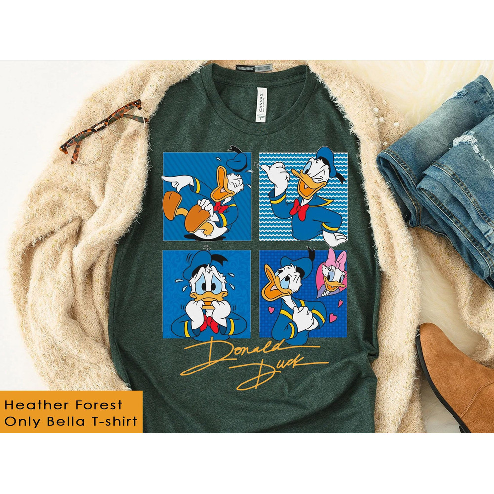 Donald Duck with Signature Shirt Mickey and Friends T-shirt Walt Disney World Disneyland Family Vacation Trip Magic Kingdom - 5.jpg