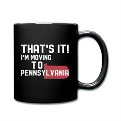 pennsylvania gift, pennsylvania mug, state mug, state gift, moving away gift, moving away mug, moving mug d866