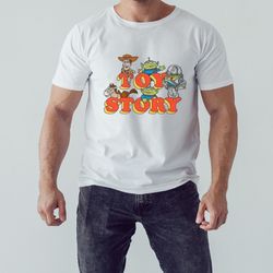 disney pixar toy story woody buzz and friends shirt, unisex clothing, shirt for men women, graphic design, unisex shirt