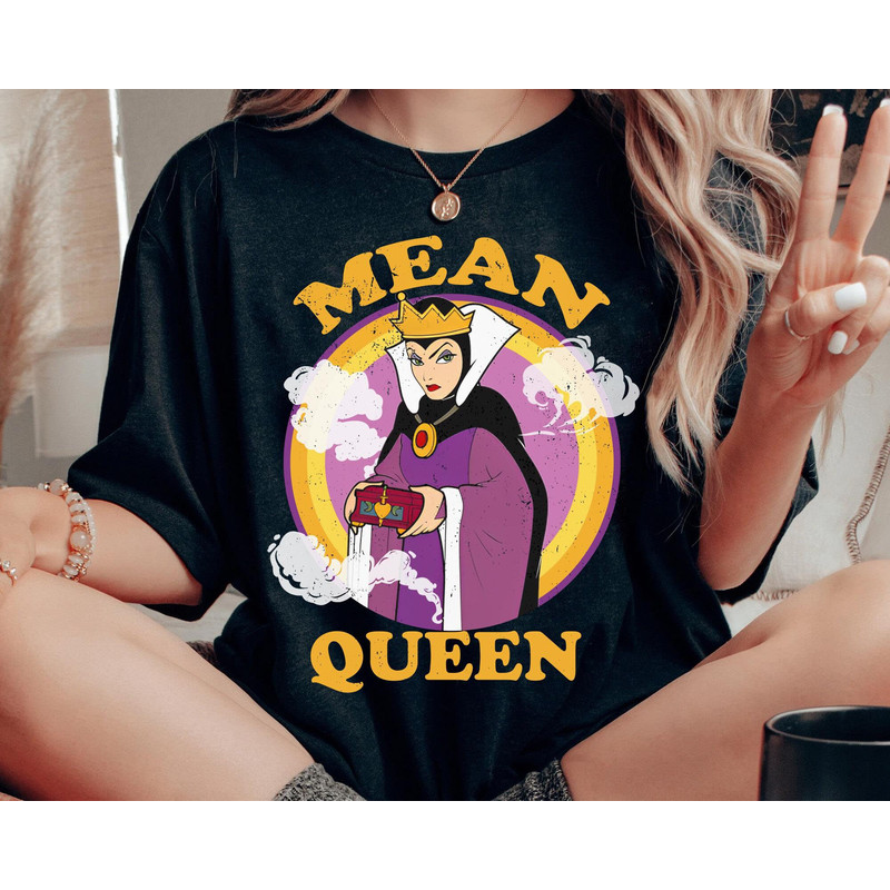 Evil Queen Snow White And The Seven Dwarfs Mean Queen Shirt  Disney Villains Tee  Disney Birthday  Walt Disney World  Disneyland Trip - 2.jpg