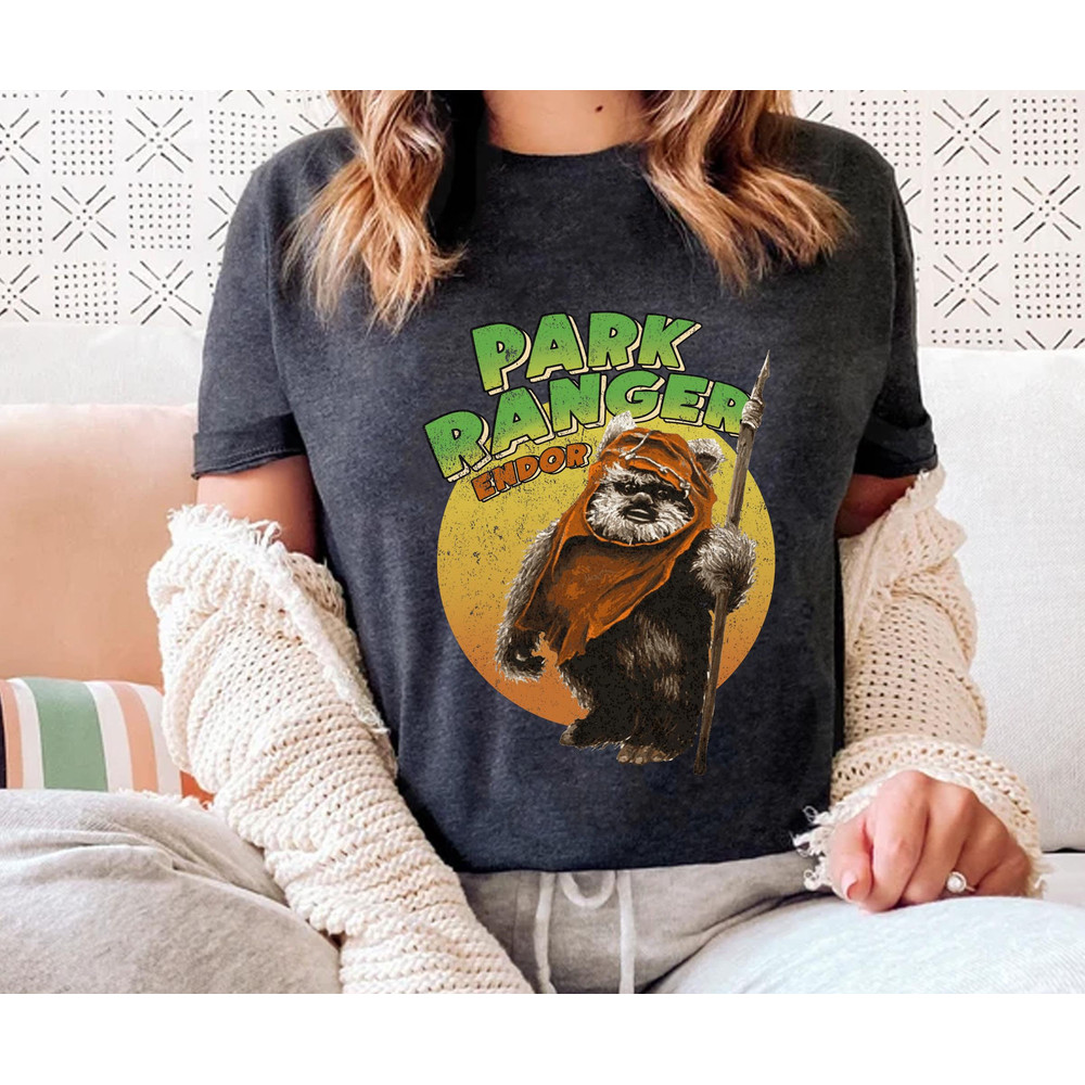Ewok Park Ranger Endor Star Wars Shirt Star Wars Day 2023 T-shirt May the Fourth Galaxy's Edge Walt Disney World Trip Outfits - 1.jpg