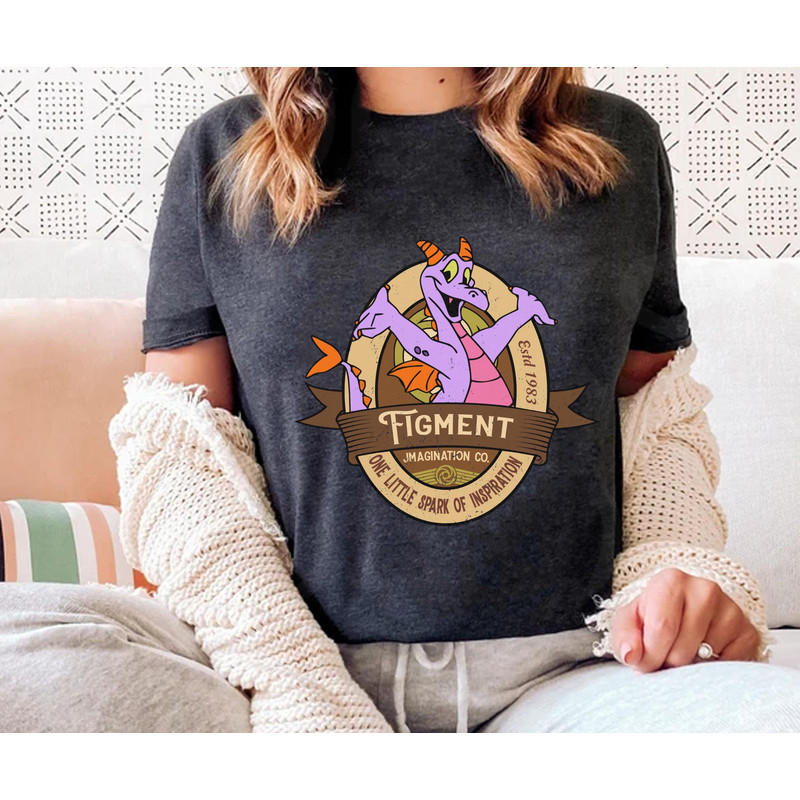 Figment Dragon Imagination Co One Little Spark Shirt  Epcot Park Tee  Walt Disney World T-shirt  Disneyland Family Trip  Magic Kingdom - 4.jpg