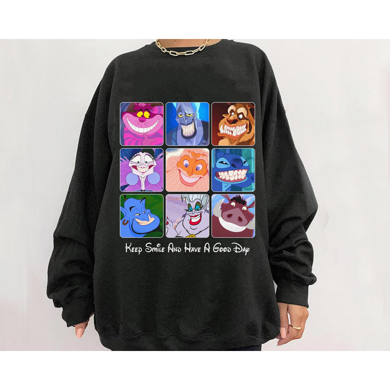 Funny Disney Characters Smile Face Keep Smile And Have A Good Day Shirt World Smile Day Shirt Disneyland Family Vacation Trip - 3.jpg