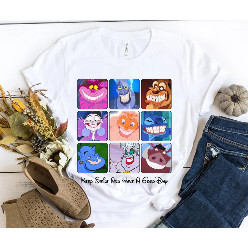 Funny Disney Characters Smile Face Keep Smile And Have A Good Day Shirt World Smile Day Shirt Disneyland Family Vacation Trip - 5.jpg