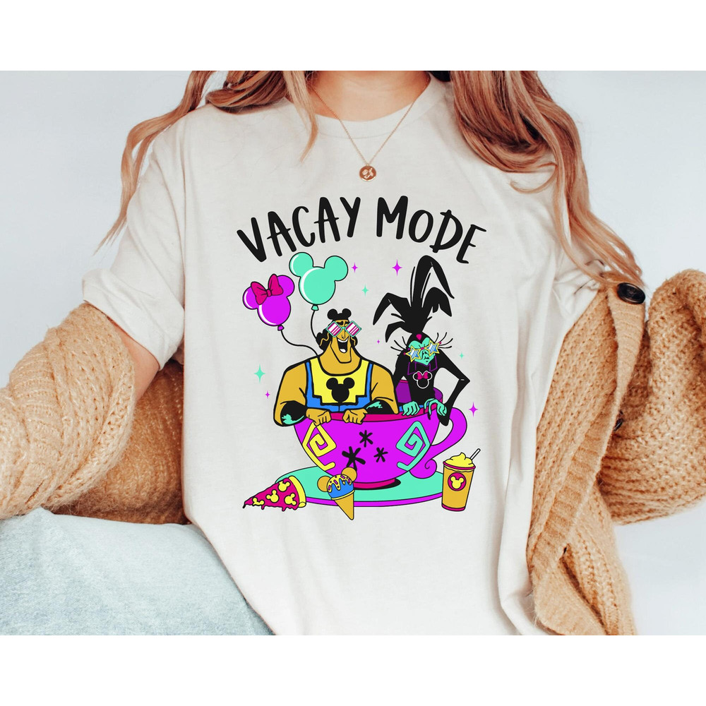 Funny Kronk And Yzma Vacay Mode Disney Shirt The Emperor's New Groove Disney T-shirt Walt Disney World Tee Disneyland 2023 Trip - 1.jpg