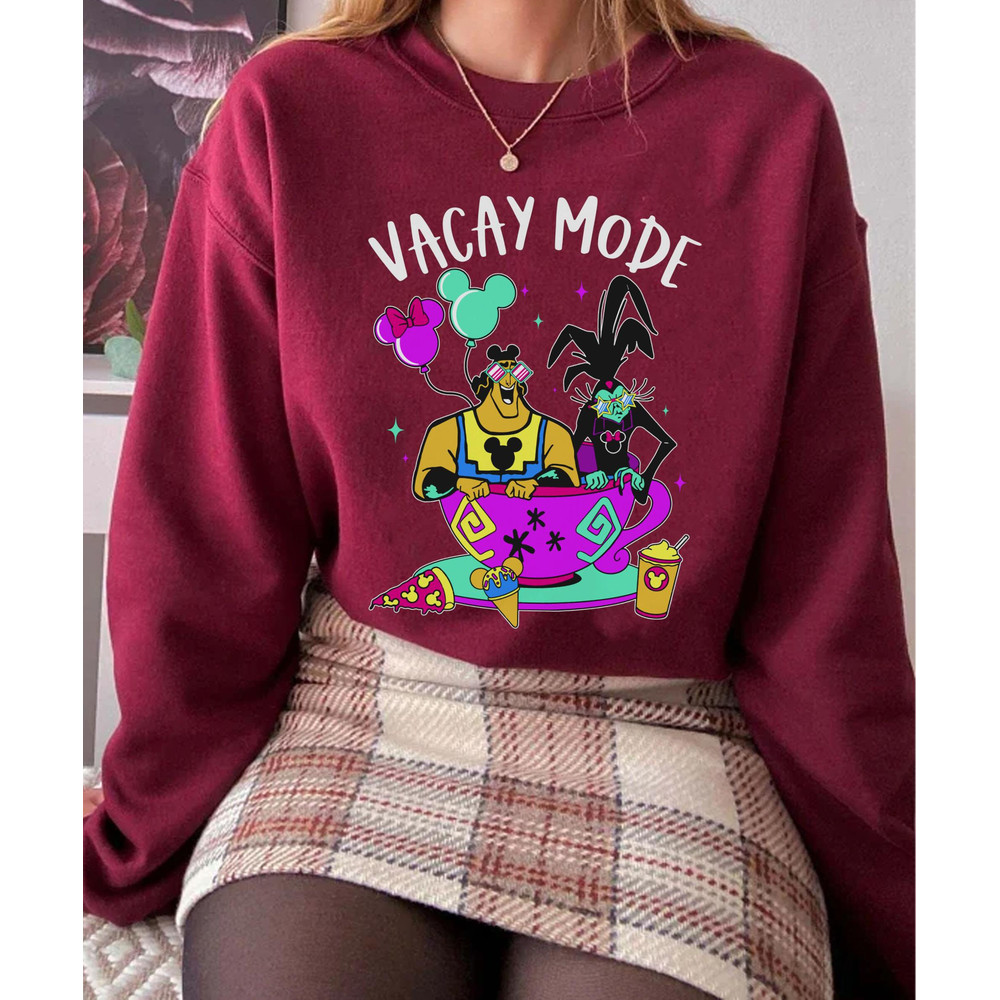 Funny Kronk And Yzma Vacay Mode Disney Shirt The Emperor's New Groove Disney T-shirt Walt Disney World Tee Disneyland 2023 Trip - 5.jpg