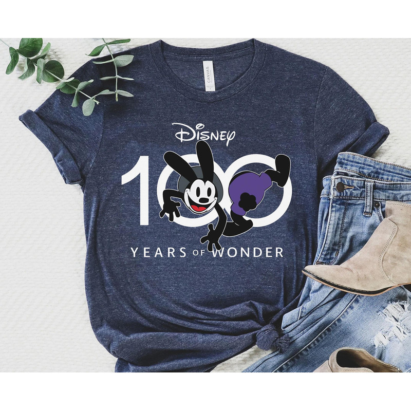 Funny Oswald The Lucky Rabbit Disney100 Shirt Disney 100 Years Of Wonder Tee Walt Disney Company T-shirt Disneyland 100th Anniversary - 2.jpg