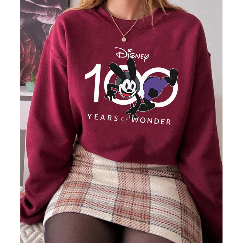 Funny Oswald The Lucky Rabbit Disney100 Shirt Disney 100 Years Of Wonder Tee Walt Disney Company T-shirt Disneyland 100th Anniversary - 3.jpg