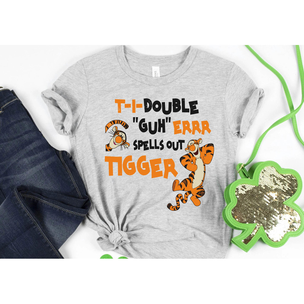 Funny Tigger Spell Name Shirt Winnie The Pooh T-shirt Walt Disney World Tee Disneyland Family Vacation Trip Cute Tigger Shirt - 3.jpg