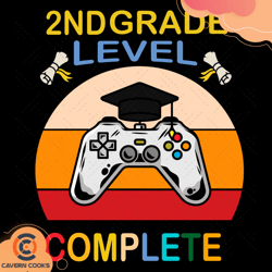 2nd grade level complete svg, birthday svg, 2nd sv
