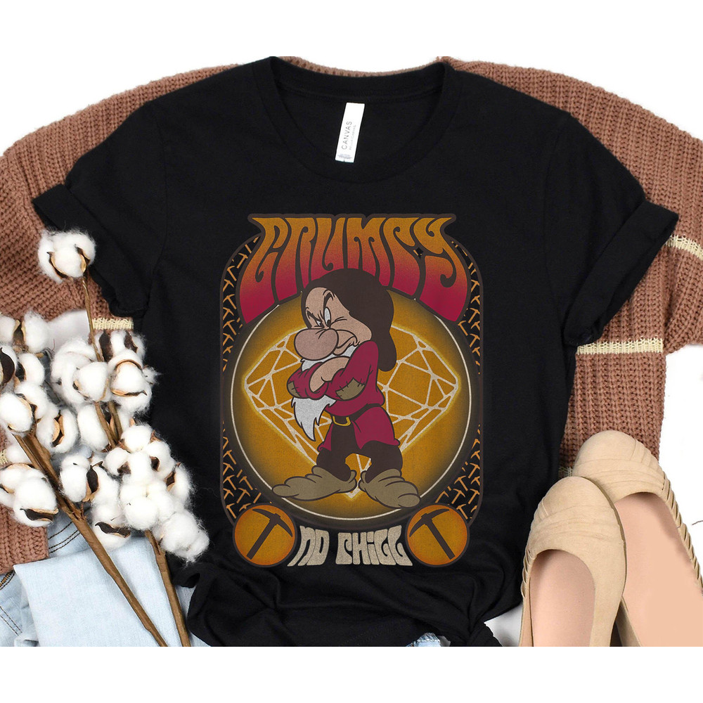 Grumpy Seventies Poster Shirt Snow White And The Seven Dwarfs T-shirt Disney Birthday Walt Disney World Disneyland 2023 Trip Outfits - 1.jpg