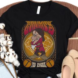 grumpy seventies poster shirt / snow white and