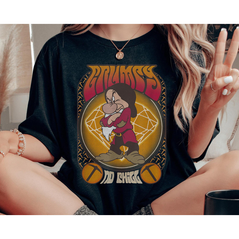 Grumpy Seventies Poster Shirt Snow White And The Seven Dwarfs T-shirt Disney Birthday Walt Disney World Disneyland 2023 Trip Outfits - 4.jpg