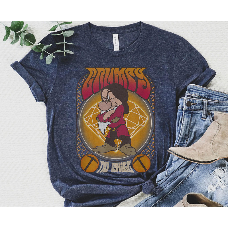 Grumpy Seventies Poster Shirt Snow White And The Seven Dwarfs T-shirt Disney Birthday Walt Disney World Disneyland 2023 Trip Outfits - 5.jpg