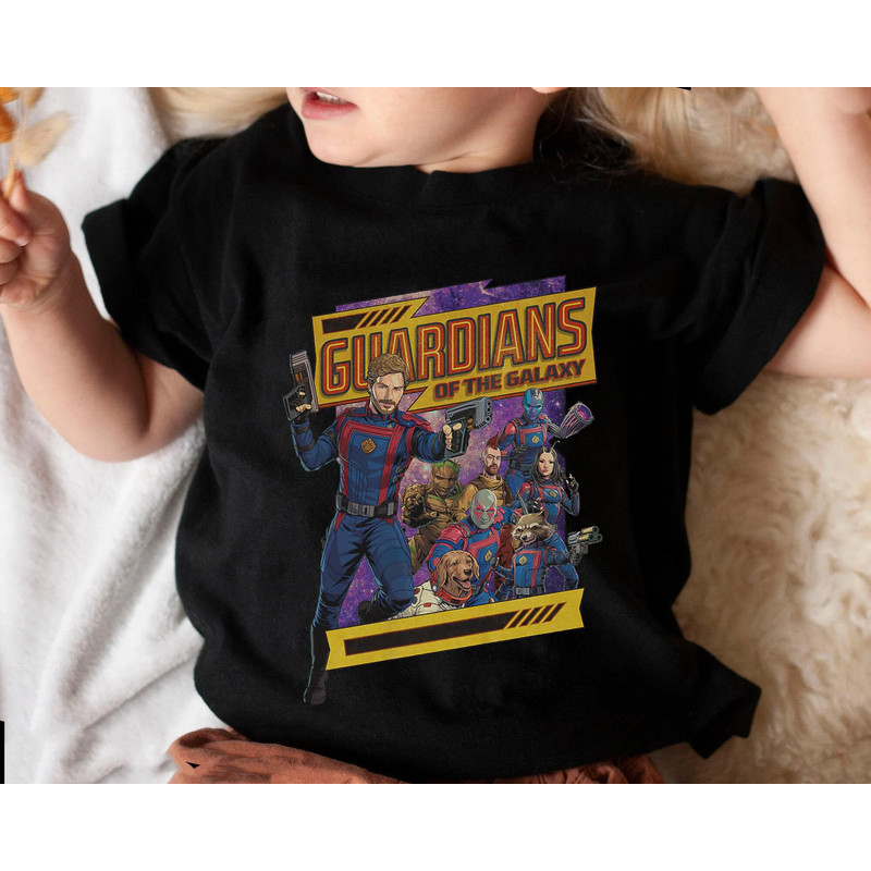 Guardians Of The Galaxy Volume 3 Team Comics T-shirt Rocket Groot Star Lord Mantis Drax Nebula Shirt Marvel Movie 2023 MCU Fan Tee - 3.jpg
