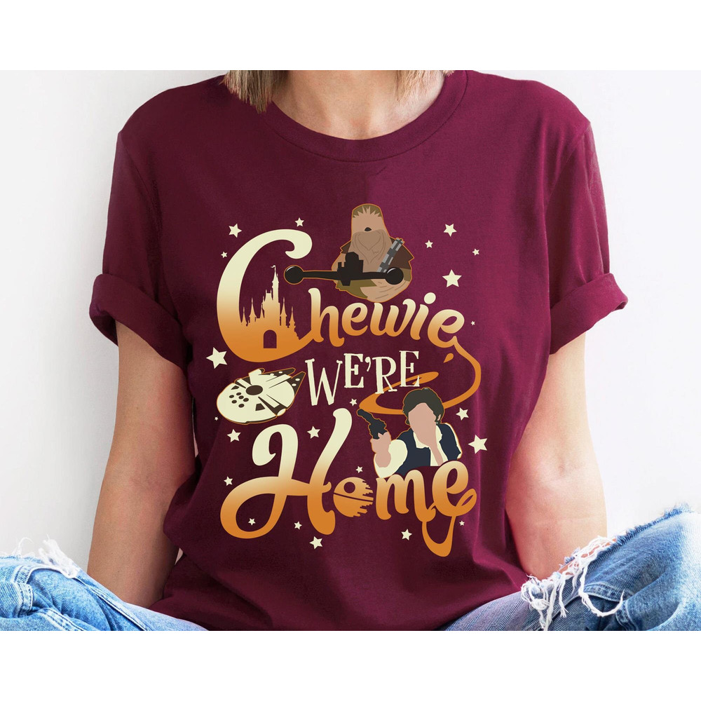 Han Solo Chewbacca Chewie We're Home Star Wars Shirt  Star Wars Celebration  May The 4th Be With You  Galaxy's Edge  Disneyland Trip - 4.jpg