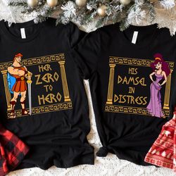 hercules and megara couple matching shirt / his