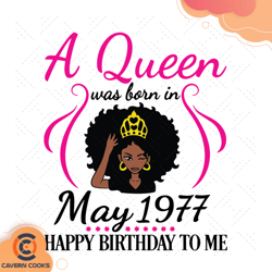 a queen was born in may 1977 happy birthday to me