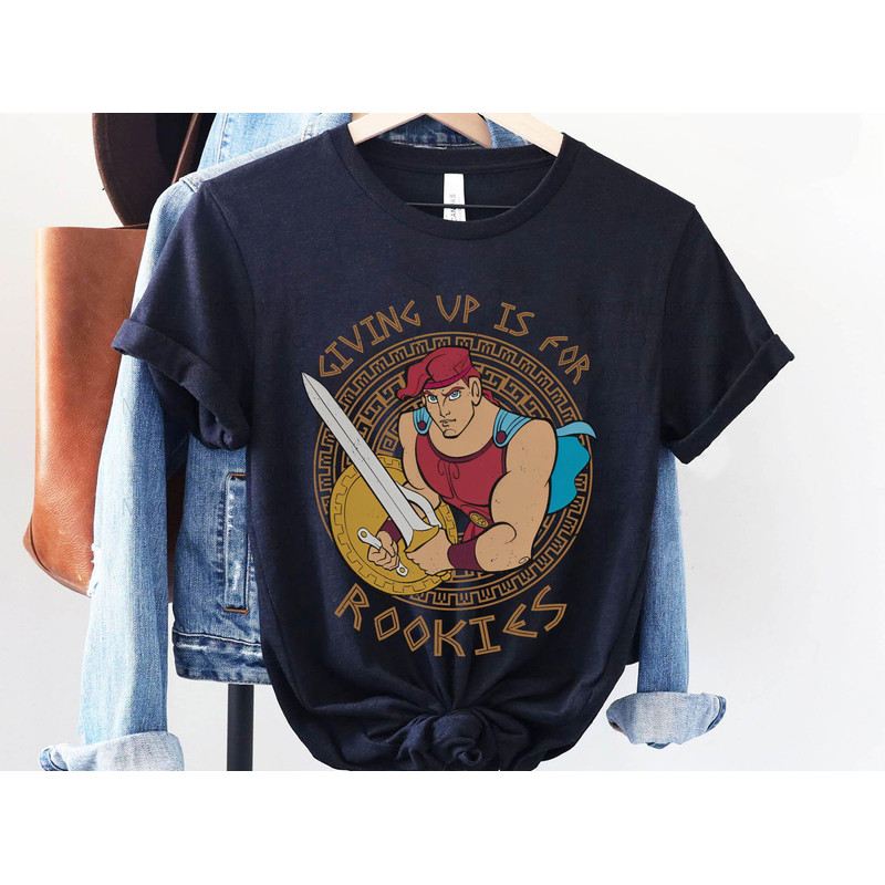 Hercules Giving Up Is For Rookies Shirt Retro Disney Hercules T-shirt Walt Disney World Disneyland 2023 Trip Disney Birthday Gift - 1.jpg