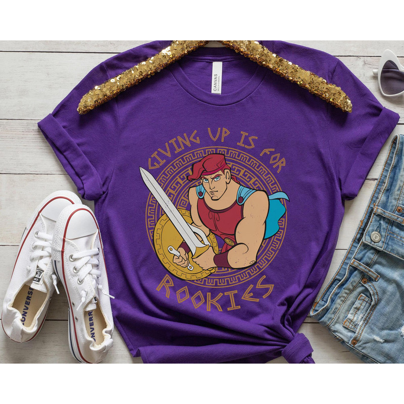 Hercules Giving Up Is For Rookies Shirt Retro Disney Hercules T-shirt Walt Disney World Disneyland 2023 Trip Disney Birthday Gift - 2.jpg