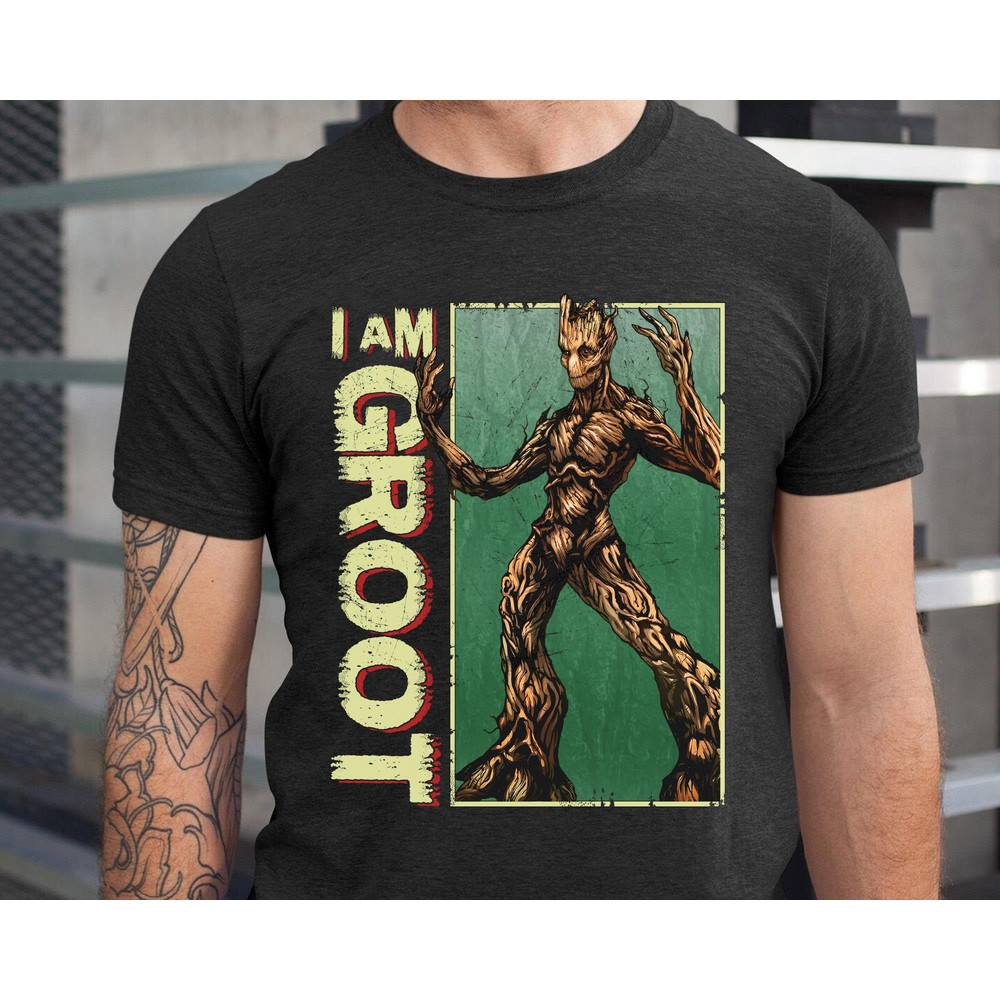 I Am Groot T-shirt  Guardians Of The Galaxy Volume 3 Shirt  Big Adult Groot  Tee  Marvel Comics Movie 2023  MCU Fan Tee  Birthday Gift - 5.jpg