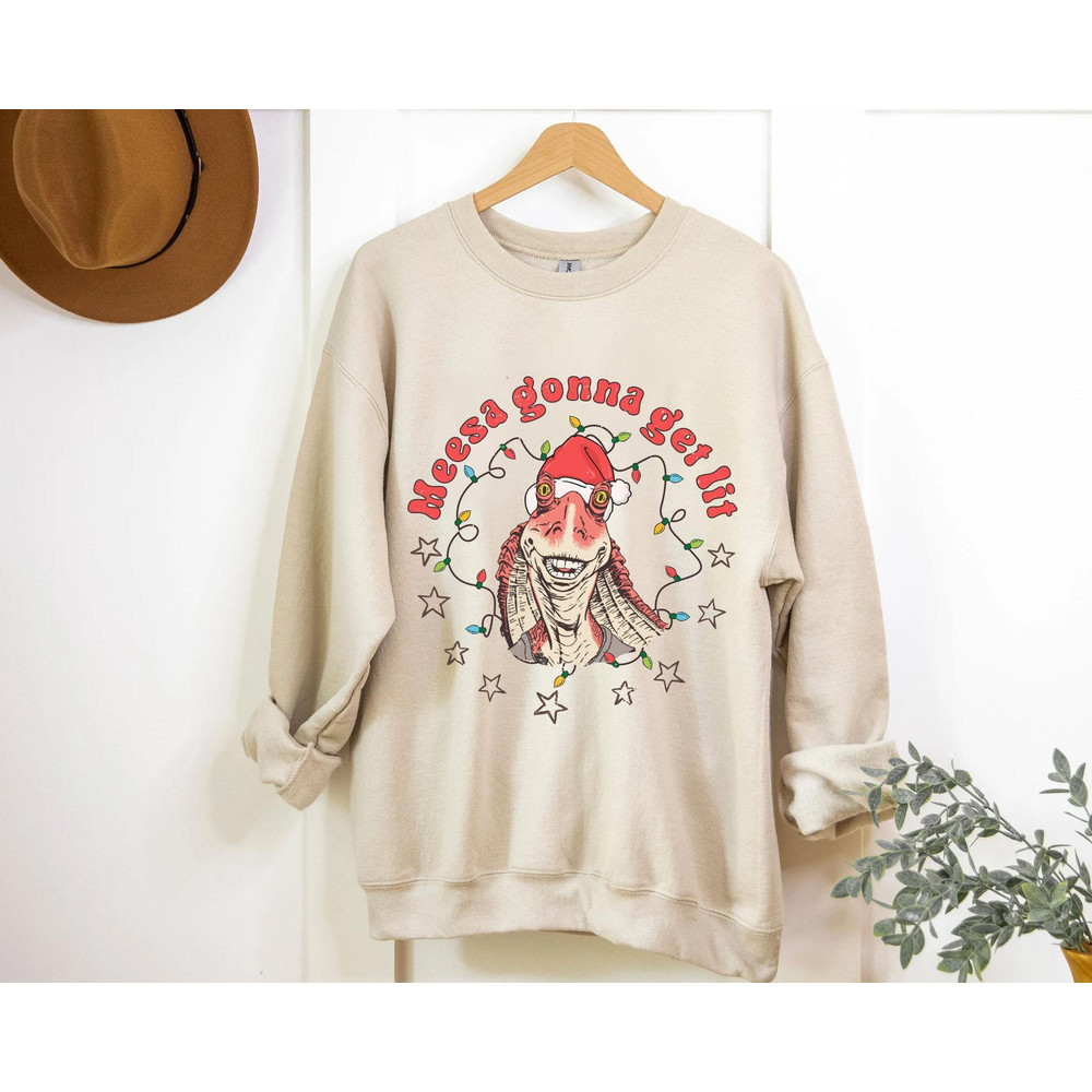 Jar Jar Binks Santa Costume Meesa Gonna Get Lit Shirt Star Wars X-mas Holiday T-shirt Disney Very Merry Christmas Party Disneyland Gift - 4.jpg