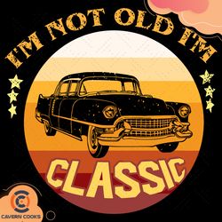 im not old im a classic car svg, birthday svg, vin