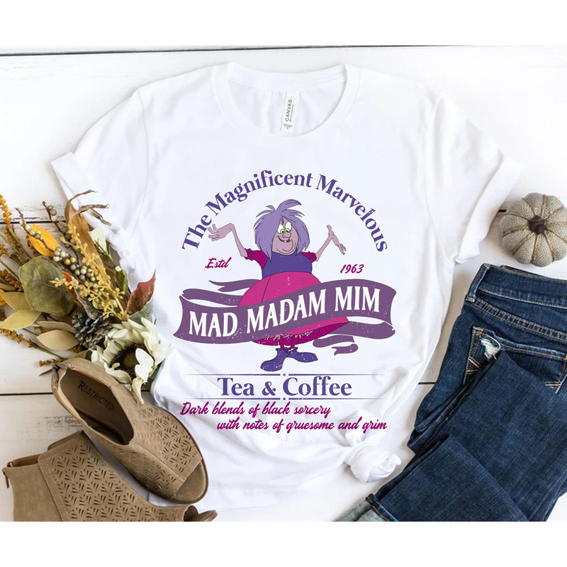 Mad Madam Mim Tea & Coffee Shirt Sword In The Stone Walt Disney World T-shirt Disneyland Family Trip Magic Kingdom Disney Villains - 4.jpg