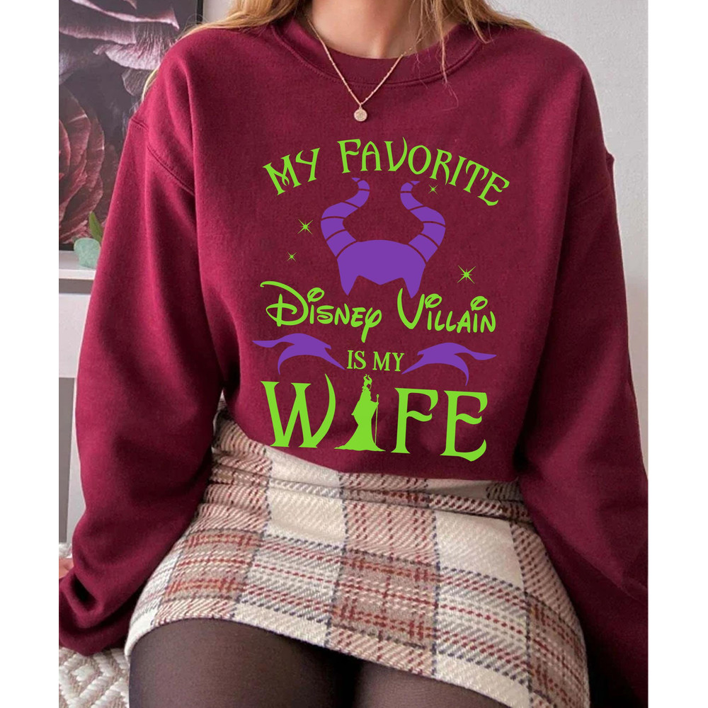 Maleficent Shirt My Favorite Disney Villain Is My Wife T-shirt Husband Wife Walt Disney World Disneyland Trip Funny Disney Gift - 5.jpg